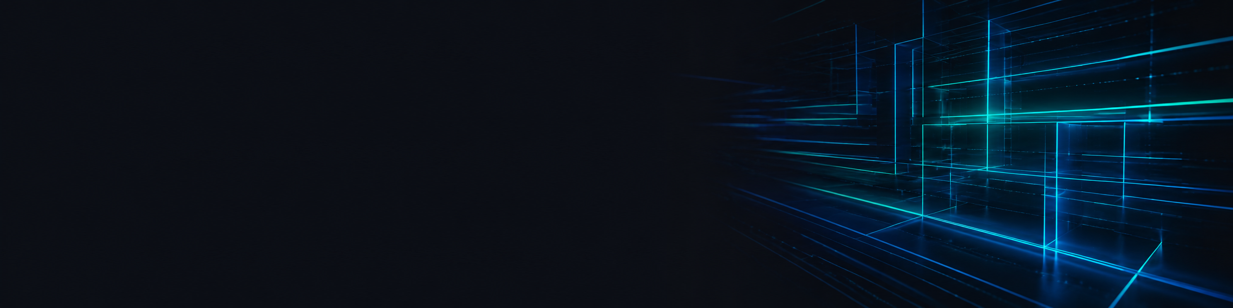 Cyber-Grid Slate cool LinkedIn banner