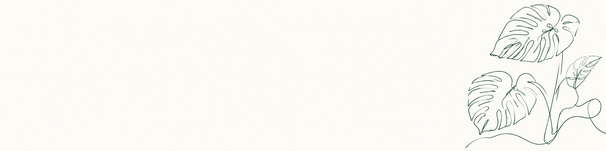 Abstract Botanical cool LinkedIn banner