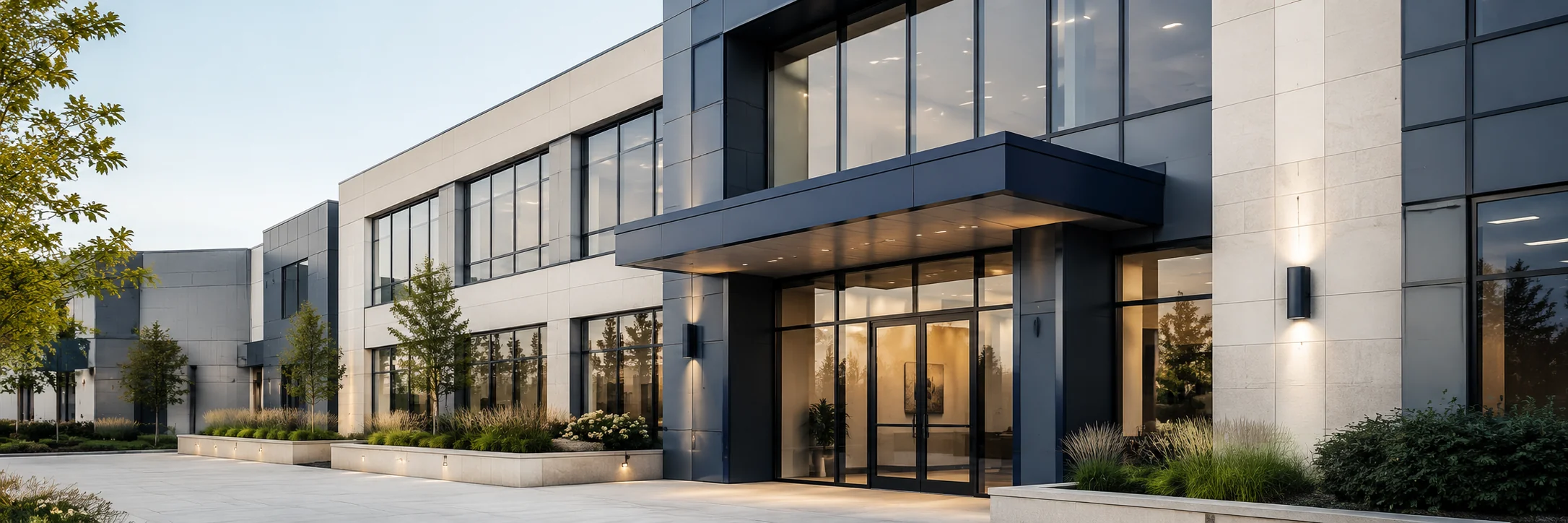 Commercial Building Profile Background LinkedIn background profile building
