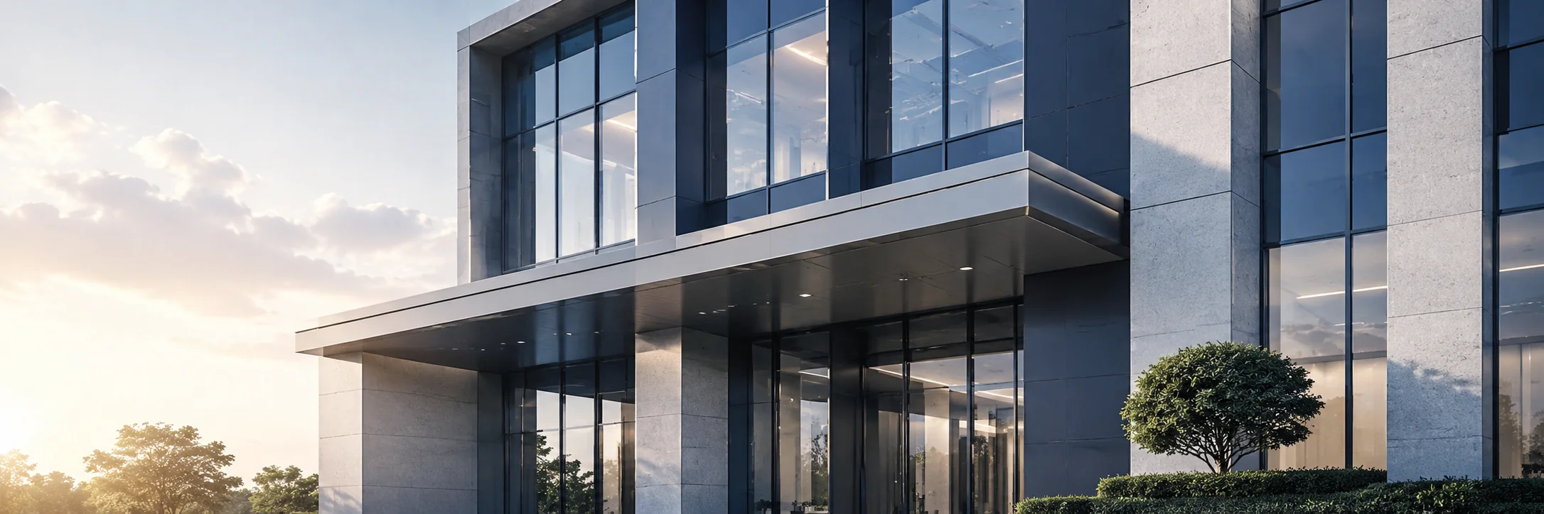 Business Building Exterior LinkedIn background profile building