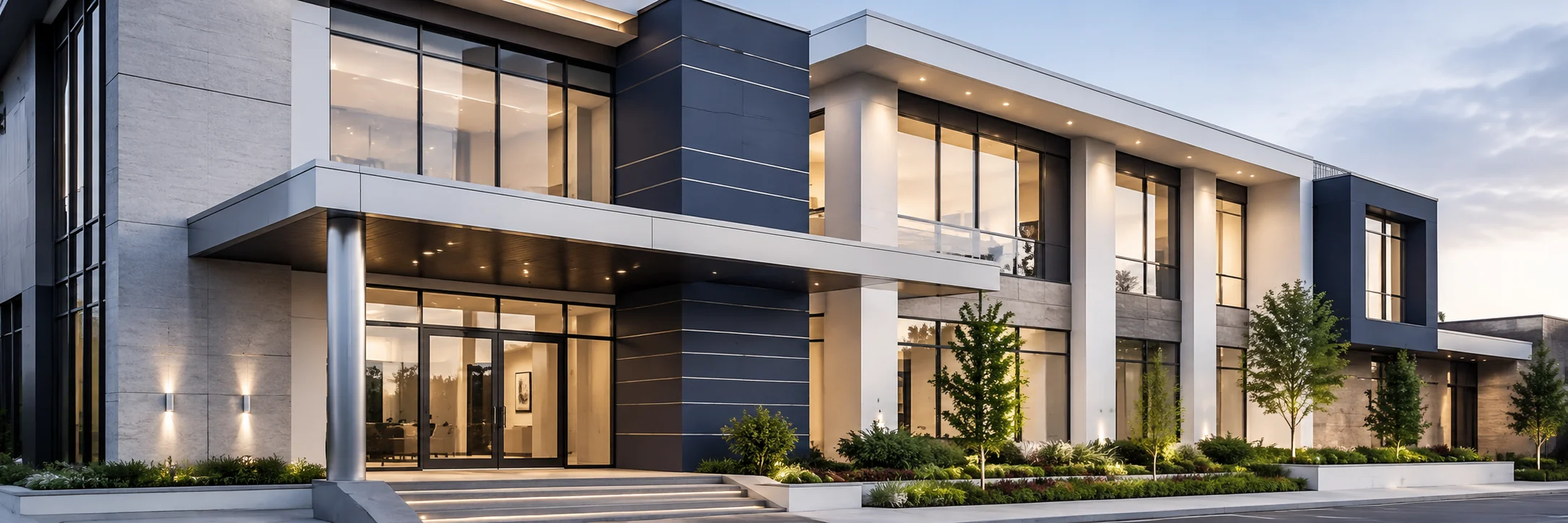 Modern Real Estate Building LinkedIn background profile building