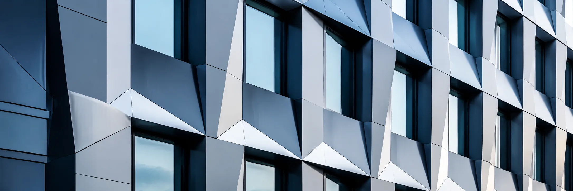 Geometric Building Facade LinkedIn background profile building