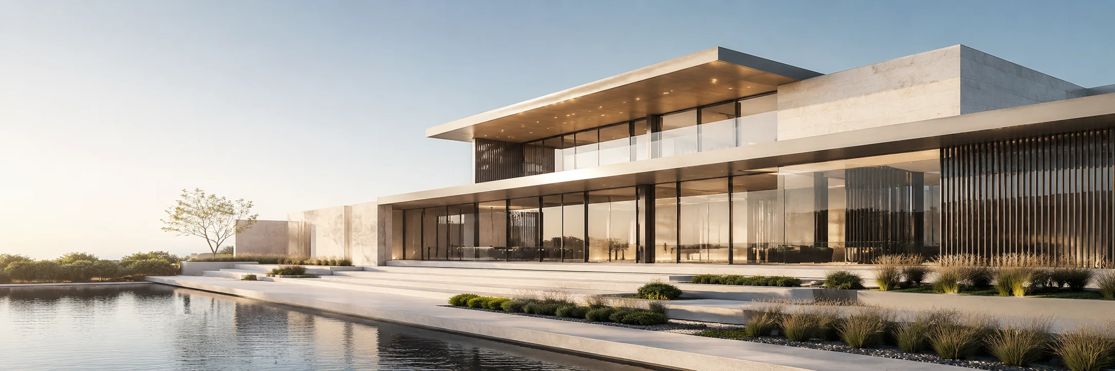 Contemporary Building Exterior LinkedIn background profile building