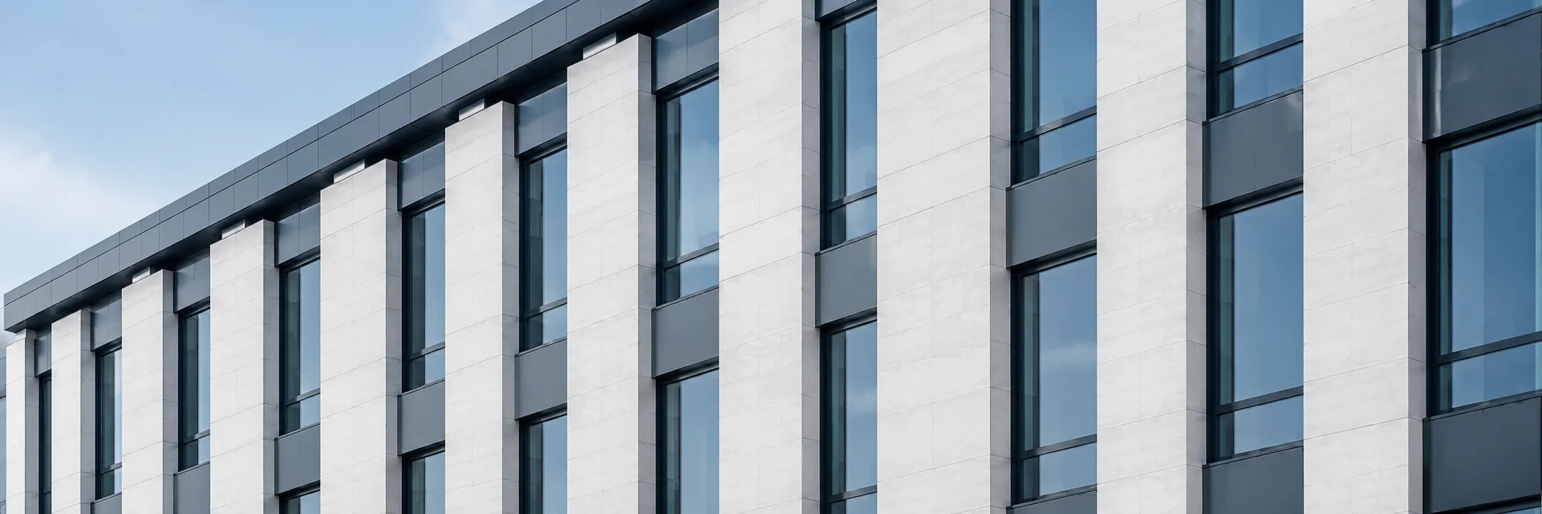 Clean Architectural Facade LinkedIn background profile building