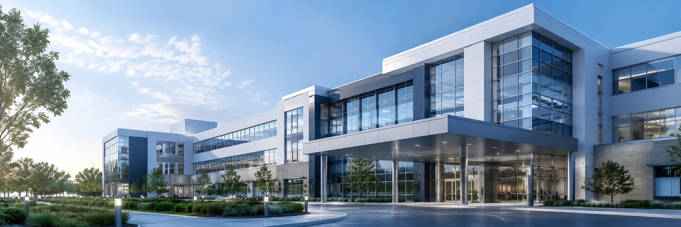 Hospital Building LinkedIn Background LinkedIn background profile building