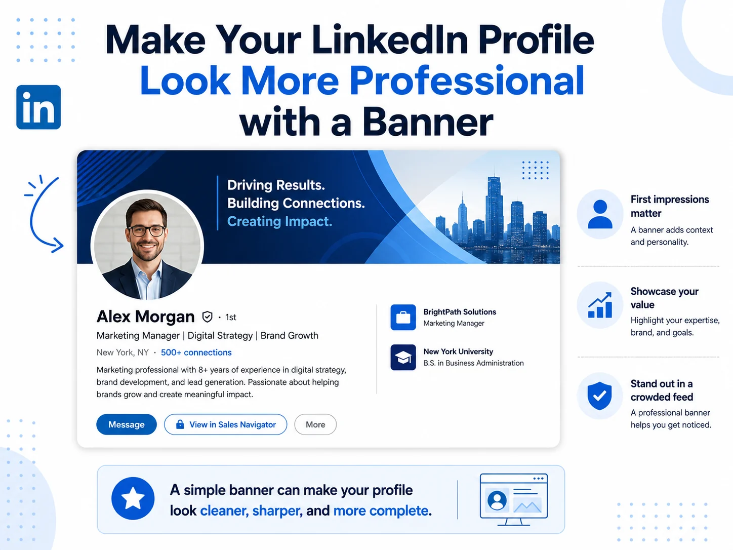 How to Make Your LinkedIn Profile Look More Professional with a Banner