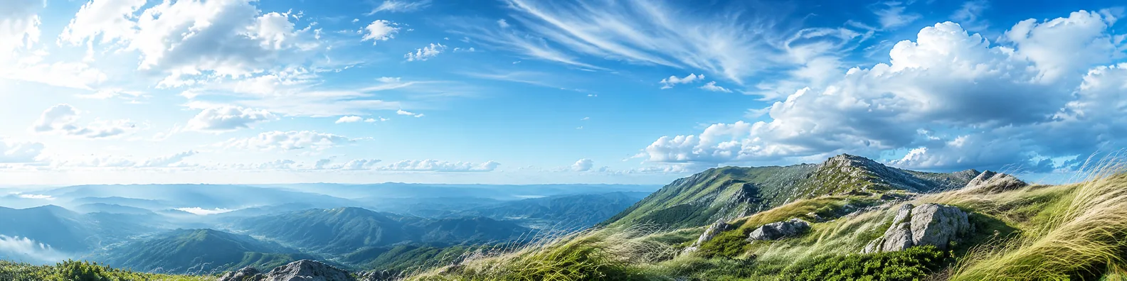 Blustery ridge vista mountain landscape LinkedIn background banner