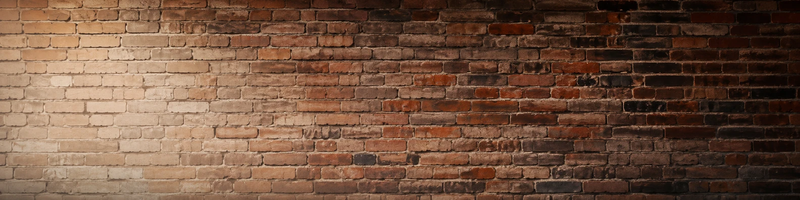 Brick wall urban texture with clean bricks, soft shadows, and warm professional lighting LinkedIn banner