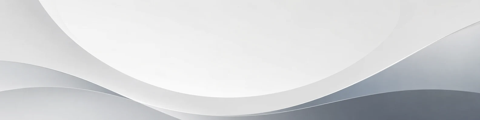 Clean minimal grey curves LinkedIn background banner with light grey silver charcoal white and muted blue-grey flowing curves