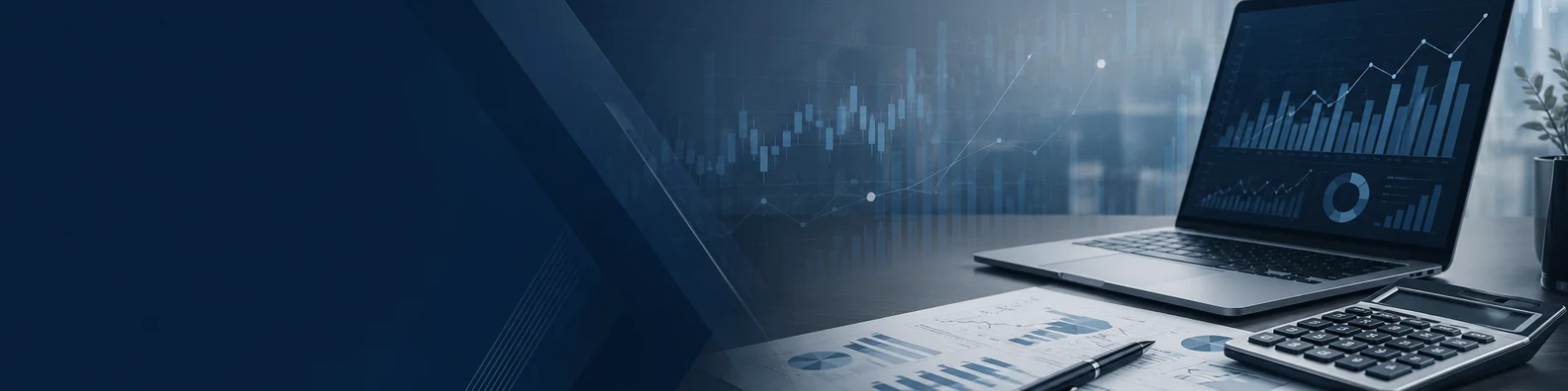 Corporate Finance Background professional business LinkedIn background banner with clean corporate styling
