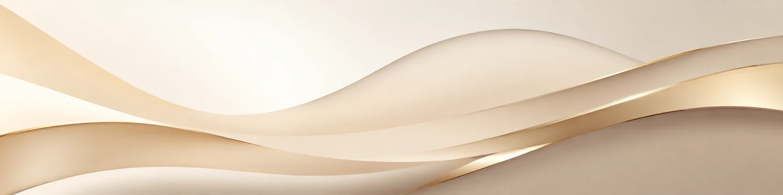 Elegant champagne abstract layers LinkedIn background banner with cream beige warm white soft gold and light taupe flowing forms