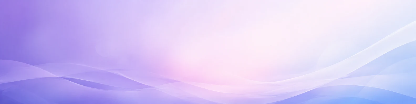 Lavender gradient abstract LinkedIn background banner with soft purple pale blue white and blush flowing layers