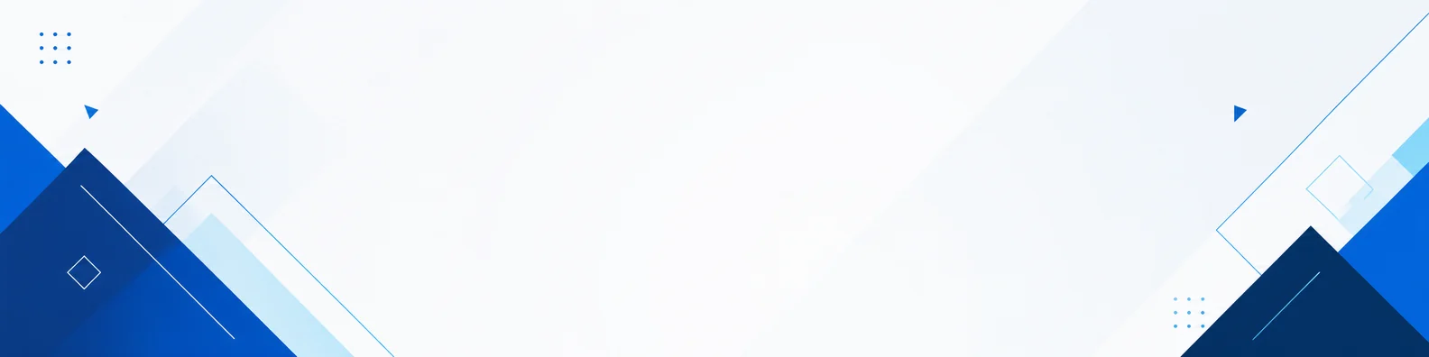 Minimal geometric blue LinkedIn background banner with navy royal blue sky blue cyan and white pattern
