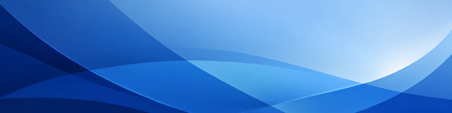 Modern blue abstract layers LinkedIn background banner with overlapping smooth blue shapes and soft gradients
