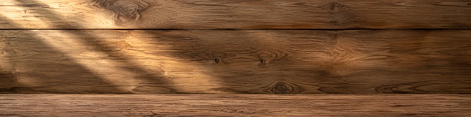 Warm natural wood planks with soft light and subtle grain detail LinkedIn background banner