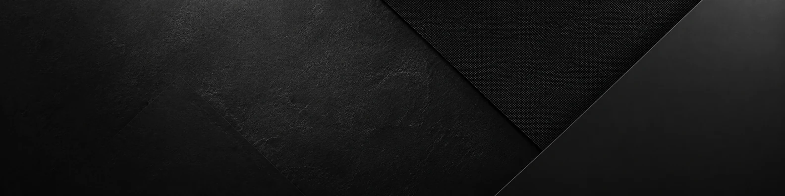 Premium black abstract texture LinkedIn background banner with charcoal graphite tones and subtle layered surface detail