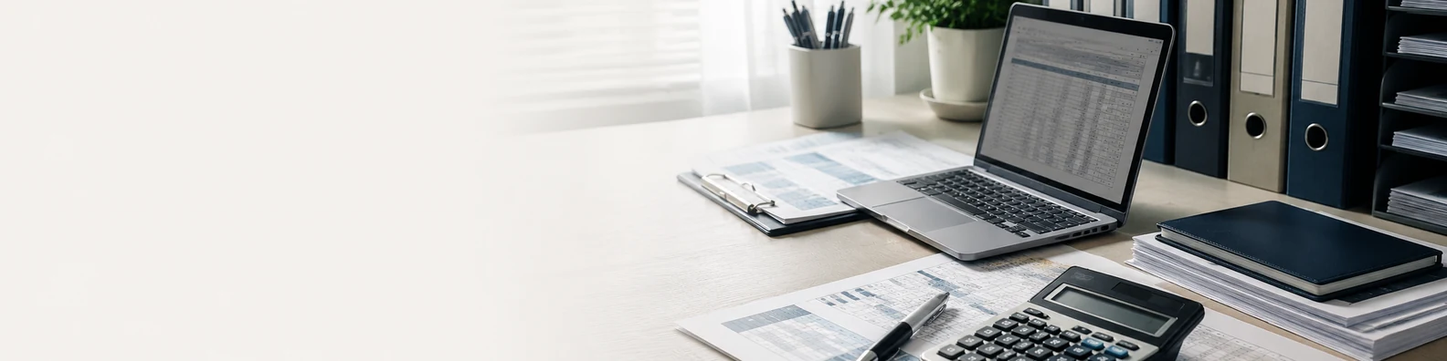 Professional Accounting Background professional business LinkedIn background banner with clean corporate styling