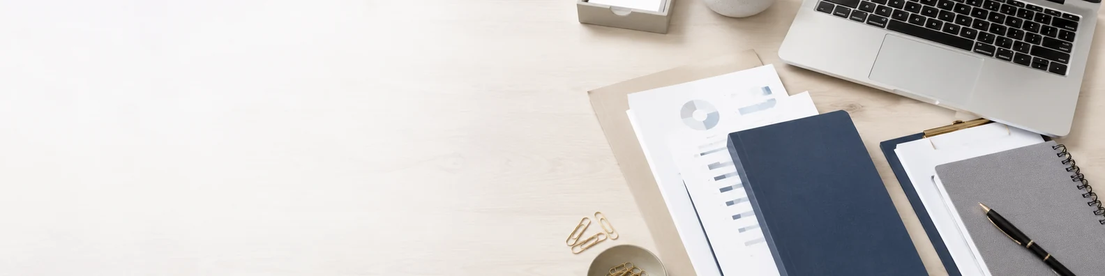 Professional Documents Desk professional business LinkedIn background banner with clean corporate styling