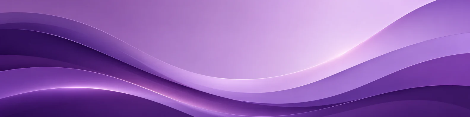 Smooth purple abstract curve LinkedIn background banner with layered plum violet and lavender waves