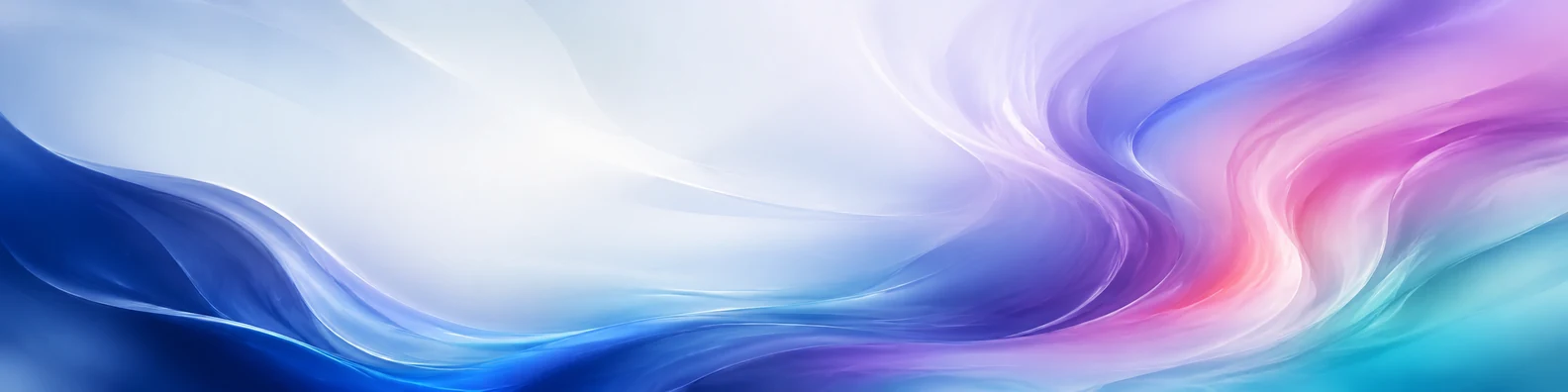 Swirling color abstract LinkedIn background banner with blue purple pink teal soft white flowing color movement