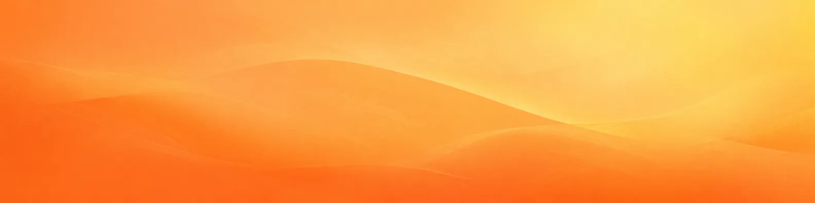 Warm orange gradient abstract LinkedIn background banner with smooth glowing wave layers