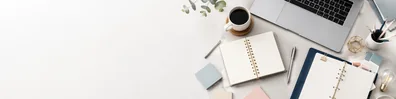 Creative Business Planning professional business LinkedIn background banner with clean corporate styling