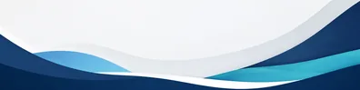 Layered flow abstract LinkedIn background banner with navy sky blue teal white soft grey overlapping corporate shapes