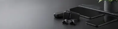 Portable technology gear and smart devices LinkedIn background banner