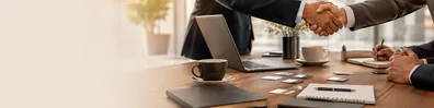 Professional Networking Meeting professional business LinkedIn background banner with clean corporate styling