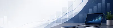 Revenue Growth Chart Background professional business LinkedIn background banner with clean corporate styling