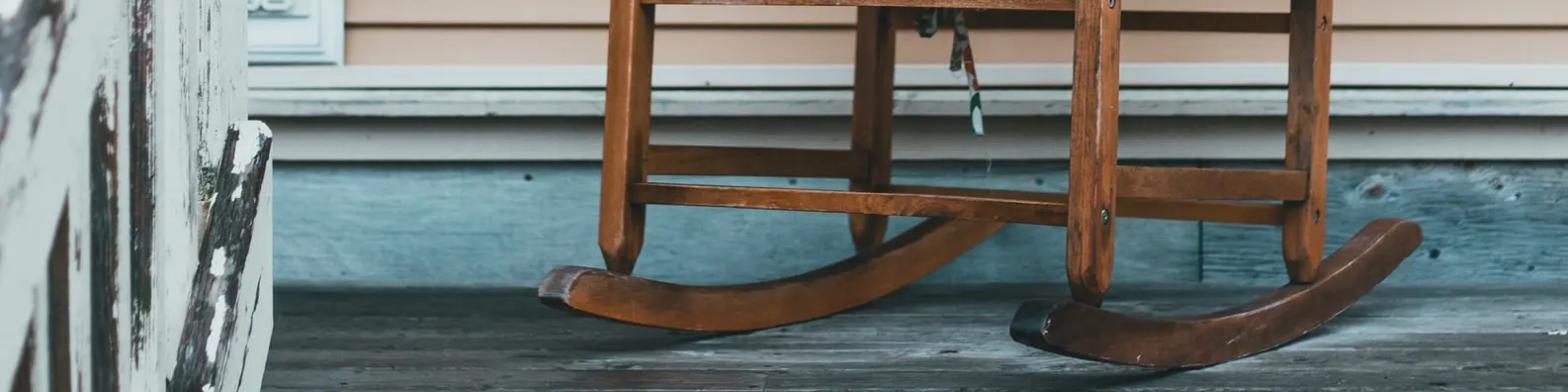 Rustic Wood Rocker Banner