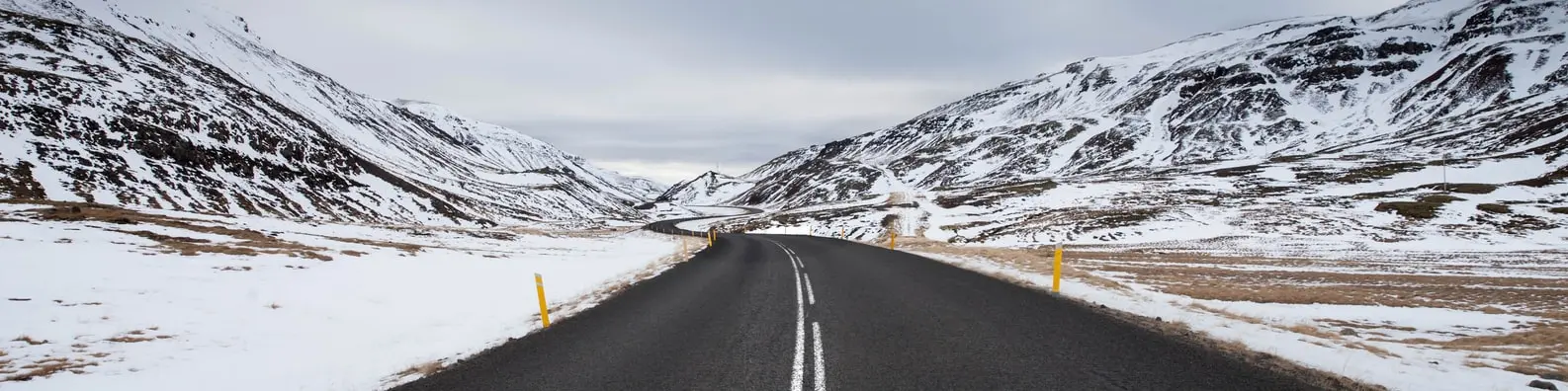 Snowy Mountain Road Stretch