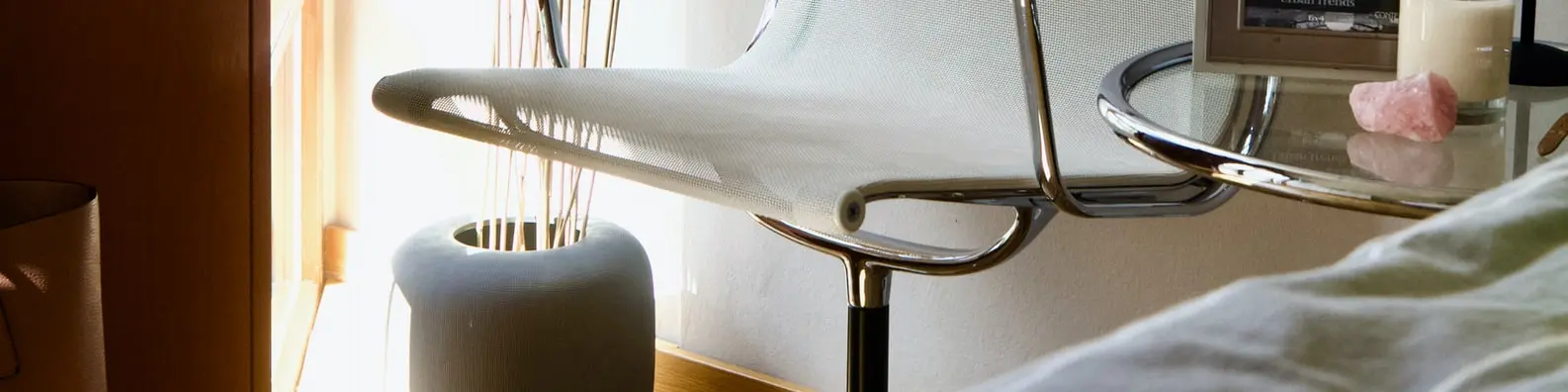 White Office Chair Background