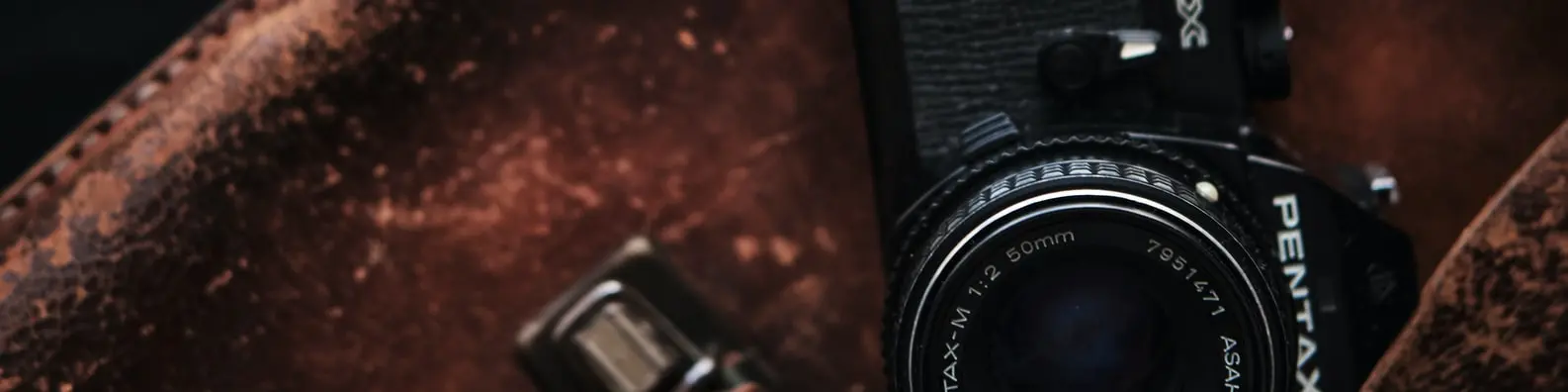 Classic Fifty Millimeter Camera Lens Close Up