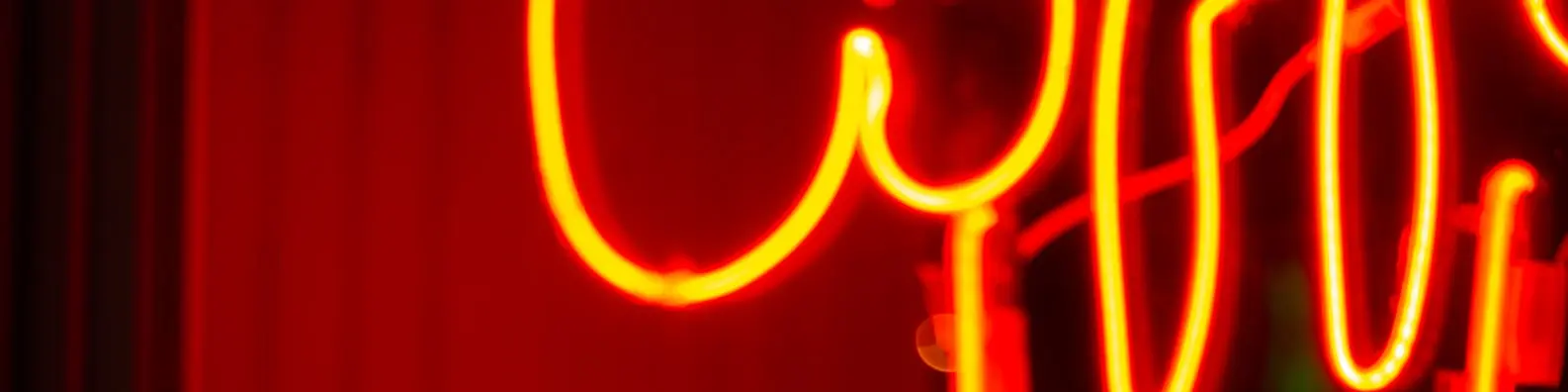 Glowing Neon Lights at Night